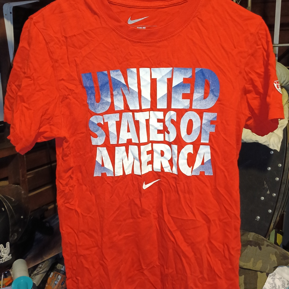 Nike Red USA Graphic T-Shirt